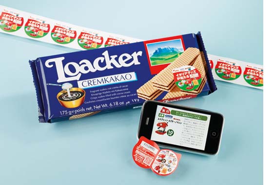 Im Trend: kleine, kompakte Pagomedia-Etiketten, die z.B. Loacker einsetzt.