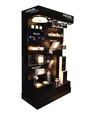 Die komplette Produktserie von Philips kann mit dieser Shop-in-Shop-Platzierung auf kleinster Fläche anschaulich präsentiert werden.