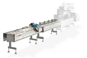 Die Pack Feeder 4 Zuführsysteme sind mit Transportbändern in
verschiedenen Layouts und Längen erhältlich und können rund um die Uhr hohe Stückzahlen bewältigen.