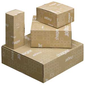Eine besonders nachhaltige Verpackungslösung wurde für die Hager Group umgesetzt. Im Rahmen eines Verpackungsrelaunchs kamen bei der neuen Lösung 100 Prozent Recyclingpapier und 100 Prozent lösungsmittelfreie Farben zum Einsatz.