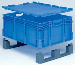 Der stapelbare, robuste XL-Behälter im Standard-Format 800 x 600 mm.