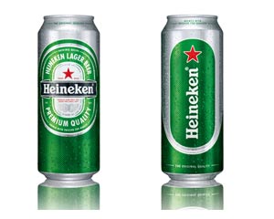 Schon seit Beginn des Jahres 2010 haben die Getränkedosen der globalen Marke Heineken den Relaunch vollzogen. Die 0,5-l-Dose ist auch auf der Rückseite ein echter Markenbotschafter.