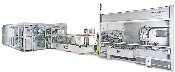 Die gesamte Tubenfüll- und Verschließmaschine TFS 80-8 im Überblick.