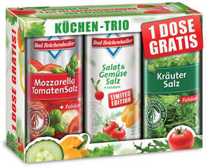 Der Promotion Pack mit Gewürz-Salzen macht Lust auf leichte Frühlingssalate.