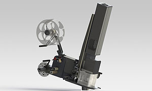 Mit dem neuen Laser-Etikettierer können große Mengen Etiketten schnell und günstig mit wechselnden Inhalten beschriftet und aufgespendet werden.