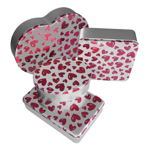 Unter www.decorative-direct.com finden Gewerbetreibende zurzeit eine Auswahl von über 80 Schmuckdosen. Darunter sind metallisch blanke Dosen sowie bedruckte Dosen mit ansprechenden Motiven - von herzig über frisch und fruchtig bis zu heimelig-nostalgisch.