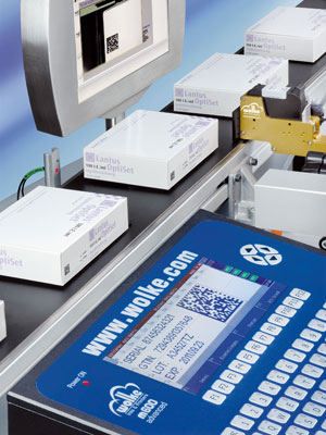 Die pharmazeutische Industrie setzt auf Perfektion: Der Wolke Drucker m600 advanced im Einsatz.