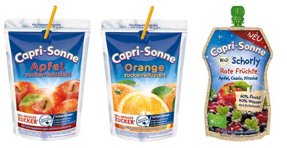 Neue Farbcodes als Navigator durch die Markenvielfalt: Capri Sonne erhält ein neues Design und stellt zugleich "Schorly" als neuestes Mitglied der Marke vor.