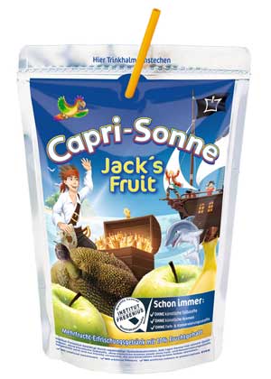 Jackfruit in Jack's Fruit: Die neue Geschmacksvariante von Capri-Sonne weckt die Piratenseele.