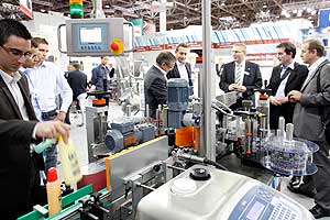 Die Leitmesse der Verpackungsbranche zog viele internationale Fachbesucher an.