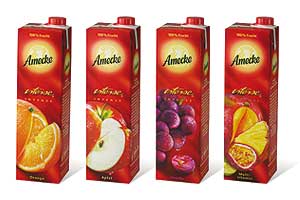 Premium-Hersteller Amecke Fruchtsaft setzt mit der Range "Amecke intense" gezielt auf das intensive Geschmackserleben. Die Saftrange Amecke intense, seit Oktober 2010 auf dem deutschen Markt erhältlich, gibt es in den Sorten Orange, Apfel, Traube und Multivitamin.