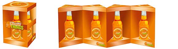 Besonders in Bars oder auf Tresen entfaltet diese vitrinenartige Verpackung ihre Wirkung.