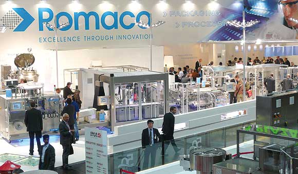 Romaco auf der interpack 2011 in Düsseldorf: Sehr qualifizierte Gespräche kennzeichneten den Messeauftritt des Unternehmens, das sich über Anzahl und Interesse der Besucher sehr zufrieden zeigt.