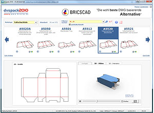 DVS System Software bietet eine Internet-basierte Verpackungskonstruktion als SAAS-Dienst.