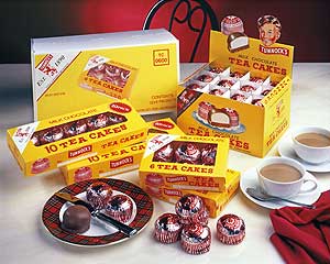 Tunnock's Tea Cakes werden in Birmingham auf die Reise durch eine TLM-Verpackungsmaschine mit dem neuen Transportmodul gehen.