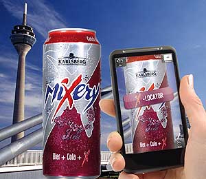 Ball Packaging Europe und die Brauerei Karlsberg haben bei der Getränkevermarktung mit "Augmented Reality" neue Wege eingeschlagen. Dabei wird eine reale Verpackung mit einer virtuellen Produktpräsentation über eine Handy-App kombiniert.