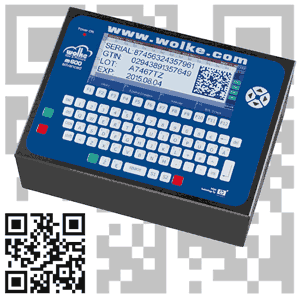 Das Printsystem Wolke m600 advanced druckt QR-Codes direkt auf Verpackungen. 