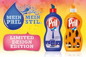 Die Gewinnmotive der Aktion „Mein Pril – Mein Stil“.