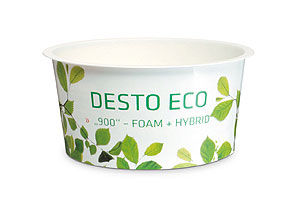 Desto Eco heißt die nachhaltige Produktlinie von Optipack: Sie besteht zu über 50 Prozent aus nachwachsenden Rohstoffen und bringt eine CO*-2-*-Reduzierung von bis zu mehr als 20 Prozent.