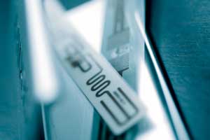 Detailansicht eines RFID-Elements
