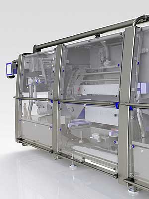 Zwei autarke Spuren in einem Verpackungssystem: Der neue Traysealer QX-1100-SDL von Ishida kann zwei herkömmliche Schalenversiegelungsmaschinen ersetzen.