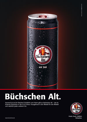 Immer schon gern frech unterwegs: Die Altbier-Marke Füchschen aus Düsseldorf. Die Brauerei setzt zu Karneval dieses Jahr erstmals auf die Getränkedose. 