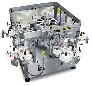 Die Labetta SK ist eine Etikettiermaschine, die mit Hilfe von Servomotoren verschiedenste Etikettenmaterialien verarbeiten kann.