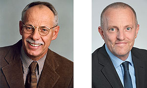Kurt Stepping geht, Michael Herrmann kommt. (v.l.n.r.)
