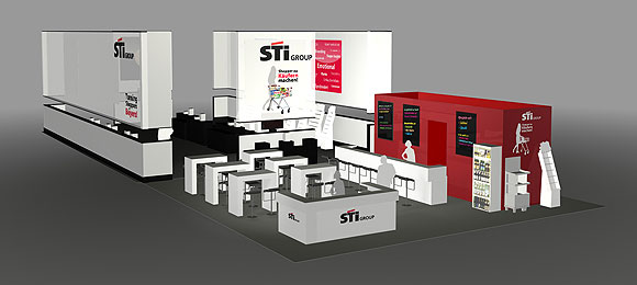 Erstmalig wird in Nürnberg ein klimaneutral hergestelltes Display von STI Group präsentiert. Der Messestand hält aber noch viele weitere Gedankenansätze bereit.