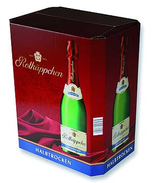 Sieger beim diesjährigen DFTA-Wettbewerb ist Panther Print mit dem Flexovordruck-Motiv für Rotkäppchen Sekt Halbtrocken.