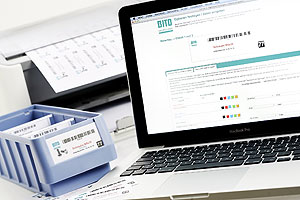 Mit dem übersichtlichen Online-Beschriftungstool von Bito lassen sich Etiketten für Regale und Boxen in Lagern und Distributionszentren in nur wenigen Schritten erstellen und ausdrucken.