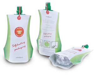 Temperaturverändernde Beutellösungen von Scaldopack für to-go-Anwendungen.