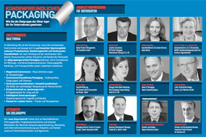 Auf dem neuen Expertentreff KUNDENFREUNDLICHES PACKAGING widmen sich anerkannte Marketing- und Packagingexperten am 11. April 2013 in München innovativen und zielgruppengerechten Verpackungen und stellen Erfolgsbeispiele für Jung und Alt aus Industrie und Handel vor.