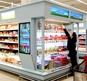 Shelve Vision im Einsatz im real,- Future Store Tönisvorst