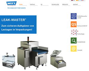 WITT-Gasetechnik mit neuer Website für Dichtheitsprüfsysteme