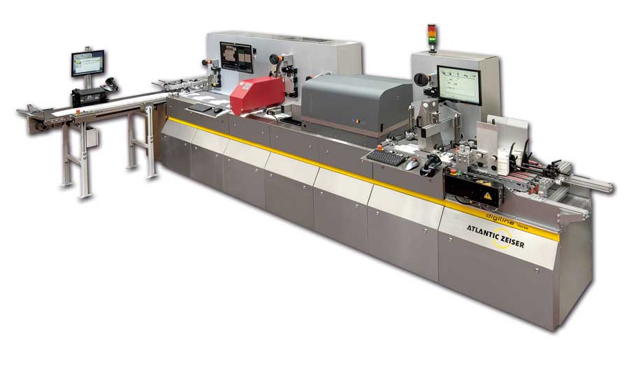 Just in time und in Farbe: Die DIGILINE Versa verbindet Serialisierung und Late Stage Customization für Faltschachteln.

