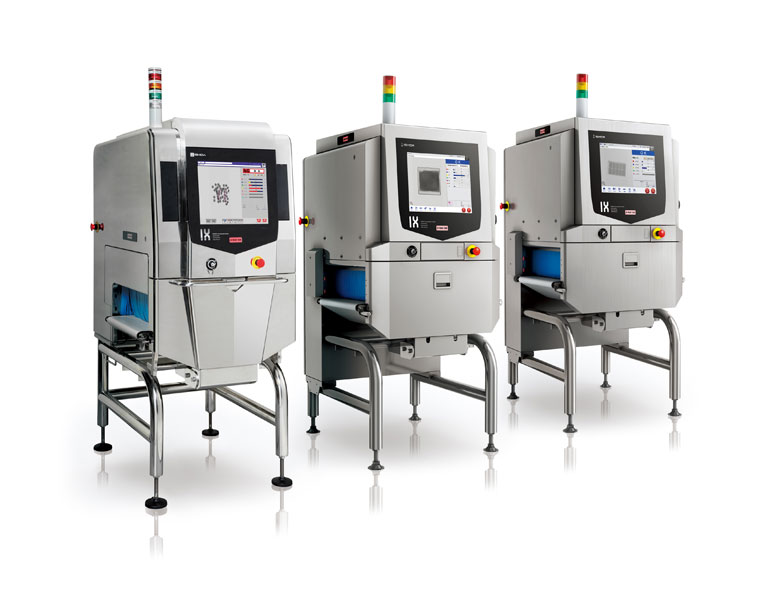 Zuverlässige Fremdkörperkontrolle für alle Anforderungen bieten die neuen Modellreihen der Ishida Röntgenprüfsysteme IX-G2, IX-GN und IX-EN (v. l.).
