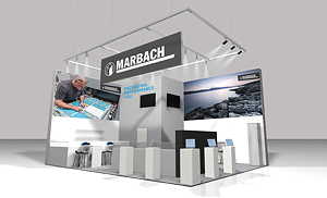 Packaging. Performance. You. Das ist das Motto von Marbach, das auch durch die neue Gestaltung des Messestands vermittelt werden soll.