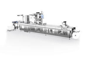 Auf der Interpack zu sehen: Tiefziehverpackungsmaschine R 145 mit neuem Form- und Konturschneider.