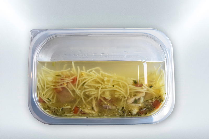 The so-called „take away container“ which can be tightly closed by a lid has been developed based on customer requirements from the Asian market. In Asia hot soups and meals are filled in containers to go by restaurants and mobile snack booths.