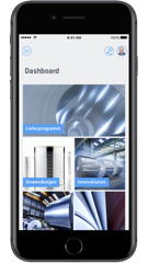 So präsentiert sich der Mobile-Dienst von thyssenkrupp.