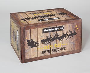 24 Mal Vorfreude auf´s Fest: In dem Adventskalender von BierSelect.de steckt für jeden Tag jeweils eine Spezialität aus Hopfen und Malz.