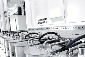 TURBOCLEAN ADVANCED E adds a sustainable variant to the system, with the additional advantage of low-maintenance electric pumps.