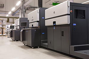 Die neue Indigo 8000 Digital Press von HP im Werk Bochum.