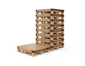 Die Paletten-Container werden als Set angeliefert und lassen sich mit wenigen Handgriffen durch eine Person aufrichten.