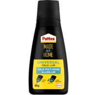 Henkel setzt eine zu 100% aus PCR-Material gefertigte Kunststoffflasche mit Auftragsdüse für „Pattex Made at Home“ ein.