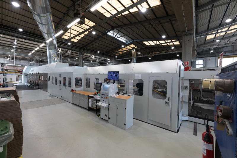 Die FFG 924 von Bobst weist in die technische Zukunft bei DS Smith im italienischen Rosà.