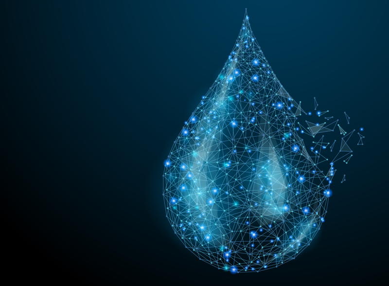 Flints AquaCode Symbol: the Polygon Waterdrop.