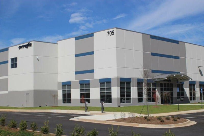 Model of the new corvaglia manufacturing facility in the United States, Newnan, Georgia.