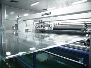 View of a high performance stretching line.